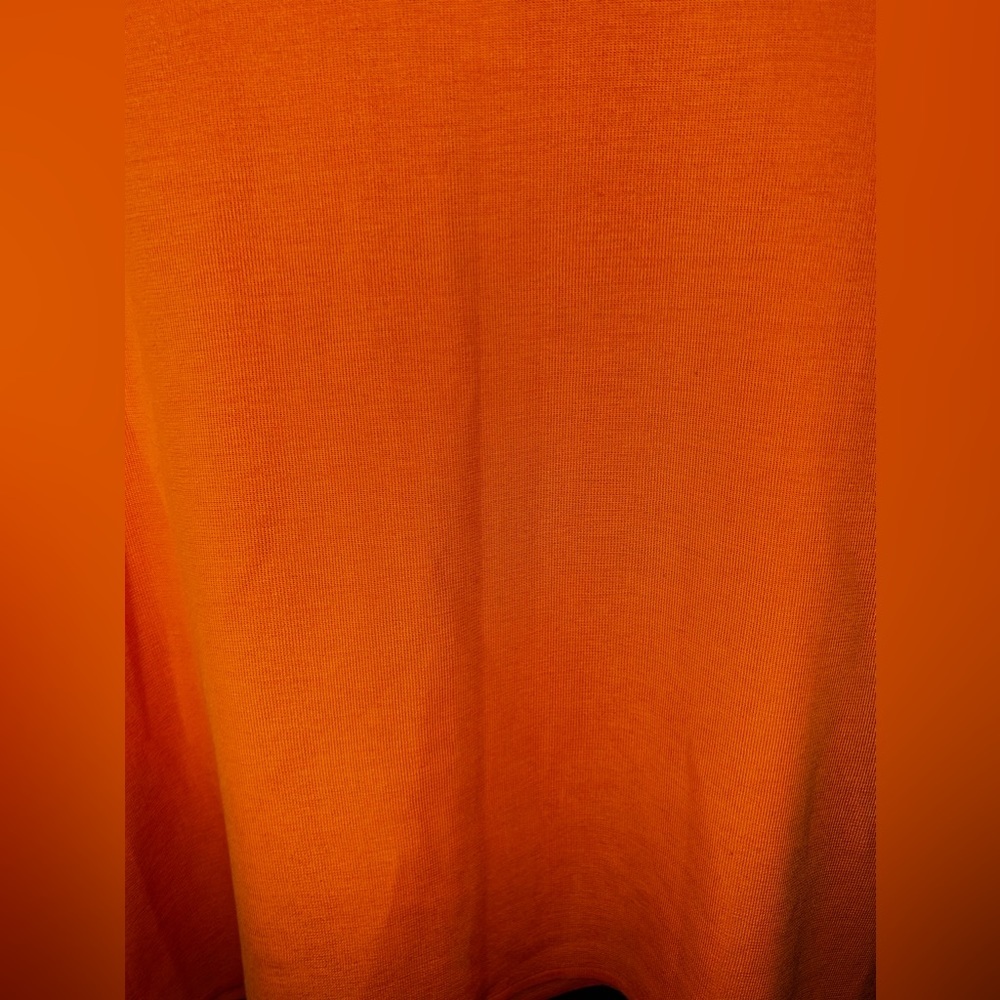 Women’s Misook Orange Designer Acrylic Polyester Sleeveless Top Size Medium - Picture 6 of 6